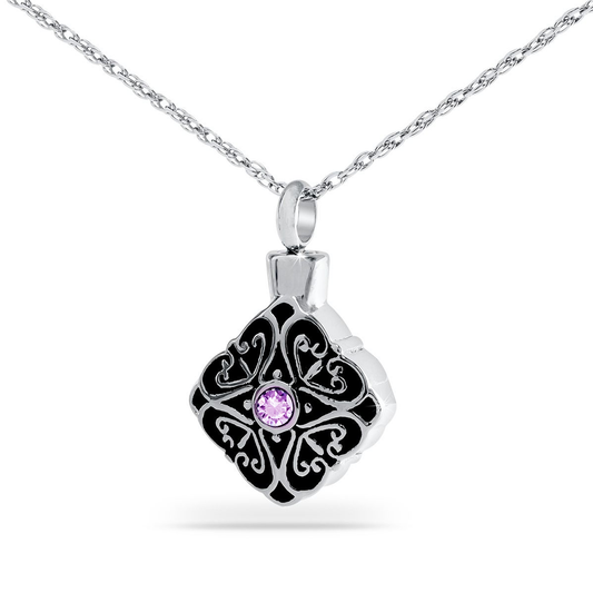 Detailed Purple Crystal Pendant